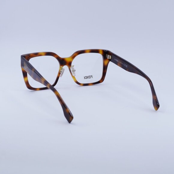 🕶️ New Fendi FE50085F 053 Eyeglasses - Shiny Havana Frame - Picture 8 of 9
